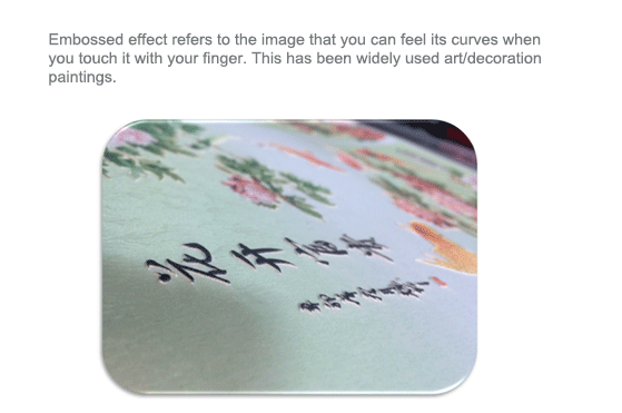 Embossed effects Image